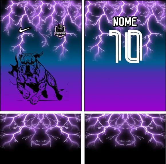 Arte Vetor Camisa Relampagos Pitbull 402