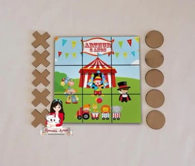 Jogo da Velha Personalizado Circo