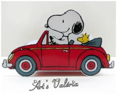 Caixinha Carro do Snoopy