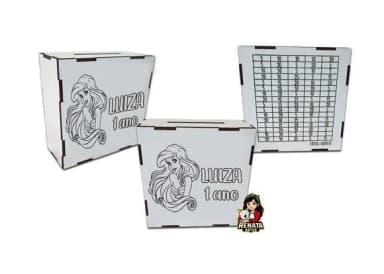 Cofrinho Personalizado Ariel Lembrancinha