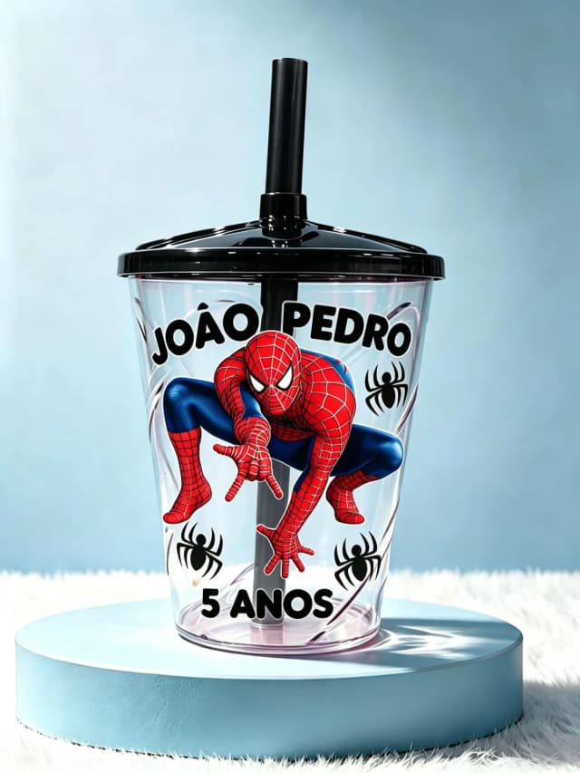 Copo Twister Personalizado Homem Aranha