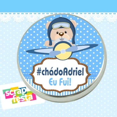 Latinha de Chá de Bebê Latinhas Menino