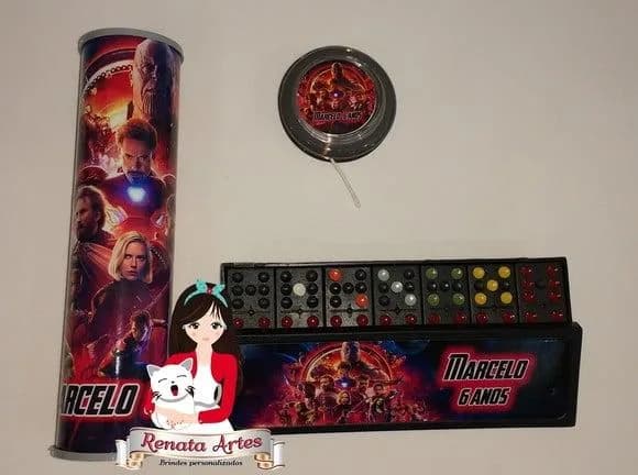 Kit Jogos Personalizado Vingadores Guerra Infinita