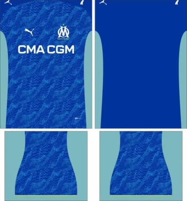 Arte Vetor Camisa Olympique Marseille Terceira 2025-2026
