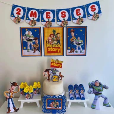 Kit Mesversário Toy Story Personalizados - Só Um Bolinho