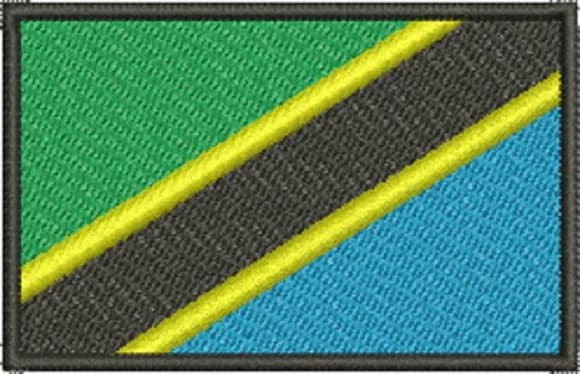 Matriz de Bordado Bandeira da Tanzania