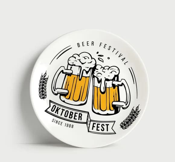 Prato Decorativo Cerveja - Oktoberfest Beer Festival