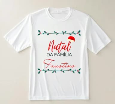 Camiseta Família de Natal Personalizada - Celebre em Estilo