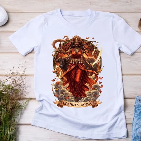 Camiseta Iansã Eparrey Orixá Umbanda Candomblé