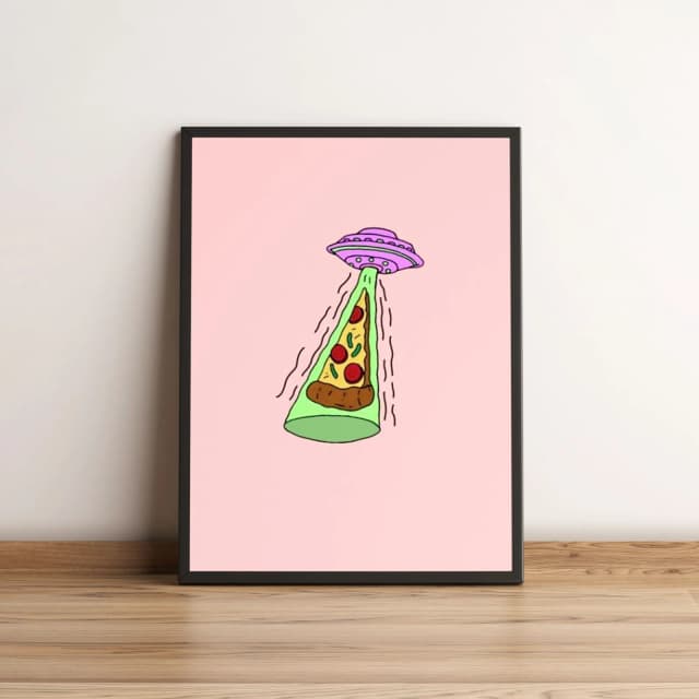 Quadro Pizza Sendo Abduzida 183