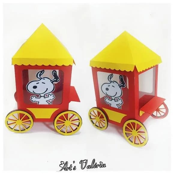 Carrinho de Pipoca do Snoopy