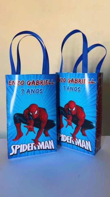 Sacolinhas Personalizadas Homem Aranha Lembrancinhas Para Aniversário