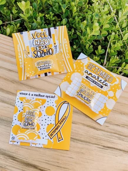 Card com Bala Setembro Amarelo