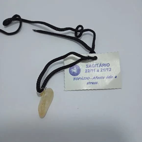 Cordao de Signo Sagitario com Pedra