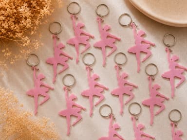 Chaveiro Bailarina Personalizado 3D Lembrancinha Festa Ballet Dança