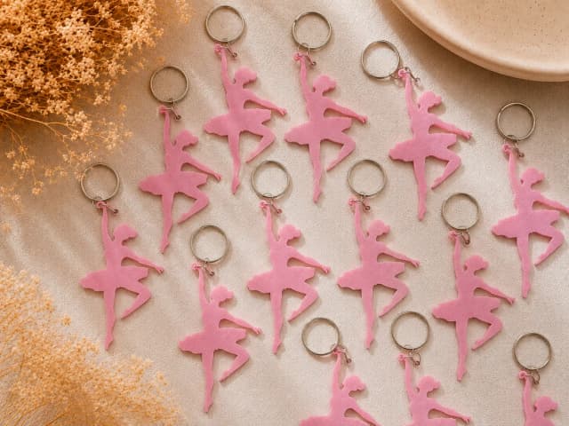 Chaveiro Bailarina Personalizado 3D Lembrancinha Festa Ballet Dança