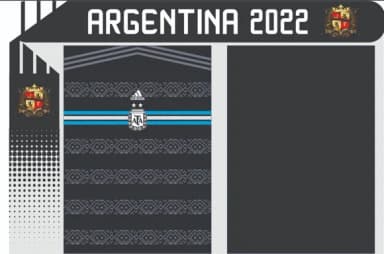 Vetor Da Camisa Da Argentina 2022