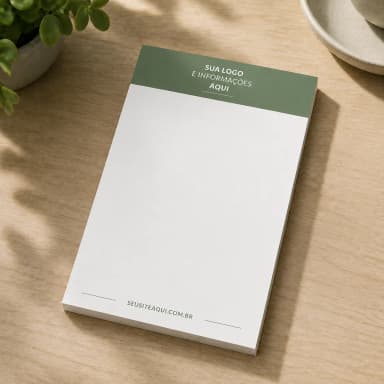 Bloco de Anotações Personalizado | Papelaria para Congressos, Eventos e Empresas | A partir de 100 Unidades