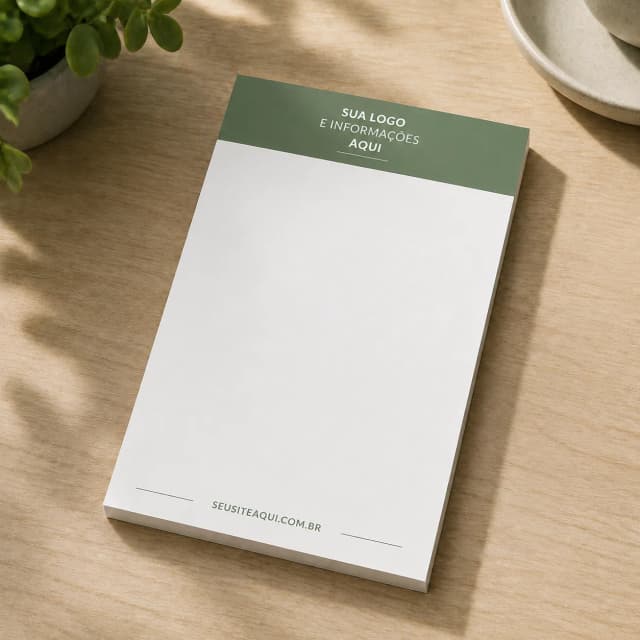 Bloco de Anotações Personalizado | Papelaria para Congressos, Eventos e Empresas | A partir de 100 Unidades