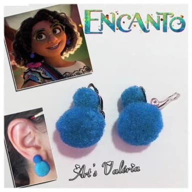 Brincos de Pressão da Mirabel Encanto - Kit com 3 Pares