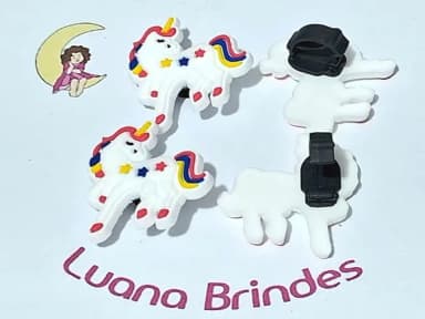 Pins para Cadarço Unicórnio Pacote com 6 Unidades