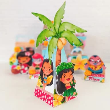 Caixa Pirâmide Stitch