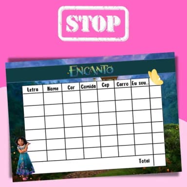Jogo do Stop ( Conhecido Como Adedanha)