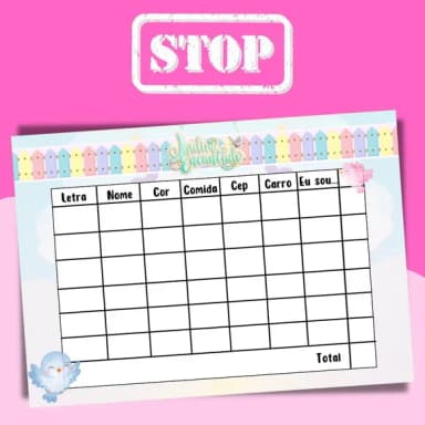 Jogo do Stop ( Conhecido Como Adedanha)