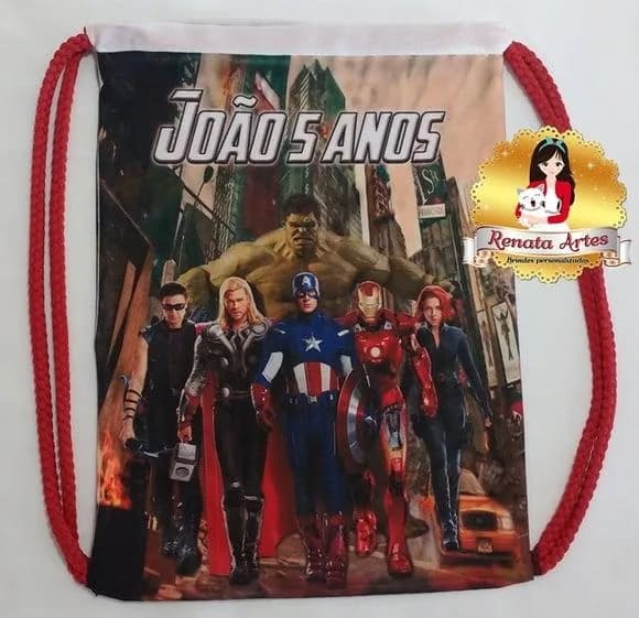 Mochilinha Personalizada Vingadores