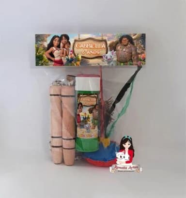Kit Lembrancinha com Bolha de Sabão Moana 2