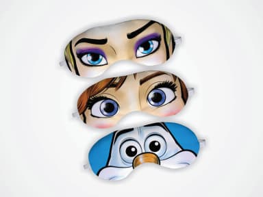 Mascara de Dormir personalizada da Frozen
