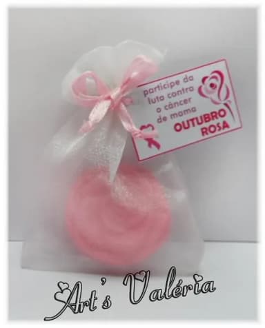 Sachet Com Sabonete Outubro Rosa