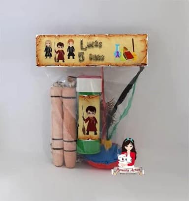 Kit Lembrancinha com Bolha de Sabão Harry Potter Desenho