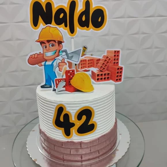 Topo de Bolo Pedreiro