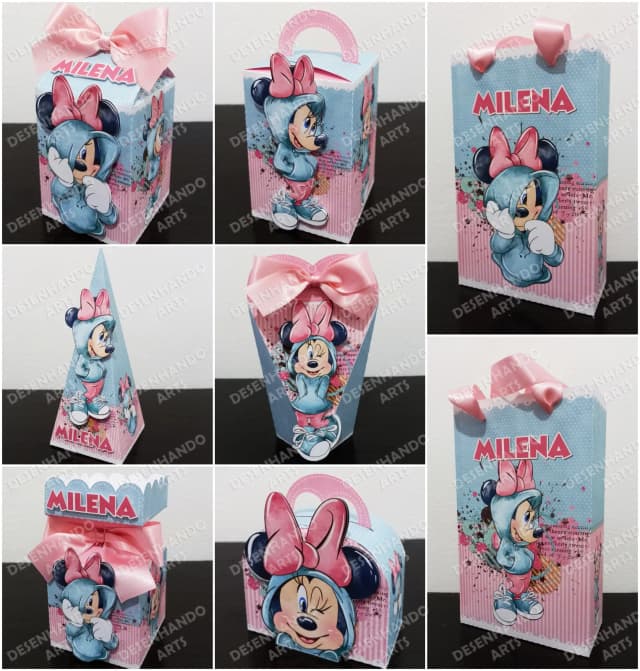 ARQUIVO DE CORTE MINNIE AQUARELA