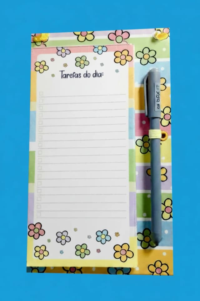 Bloco de Notas - "Tarefas do dia"