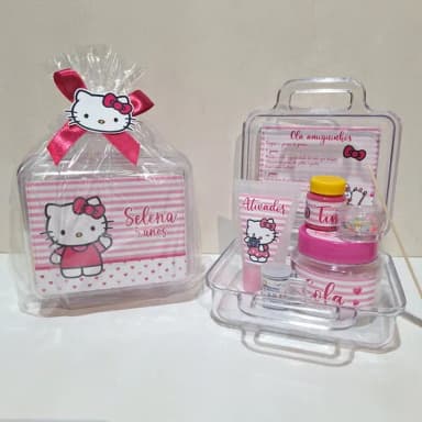 Kit Slime na Maleta Personalizado - Hello Kitty