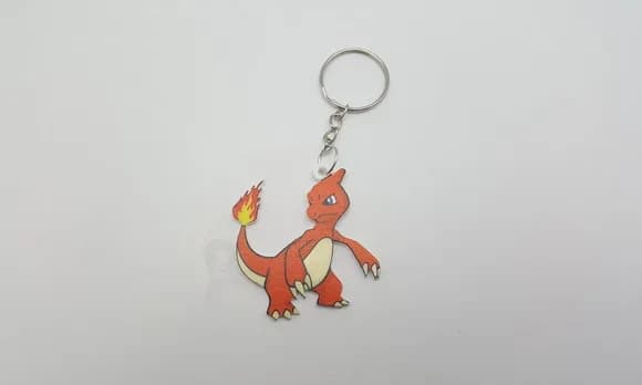 Chaveiro Pokémon Charmeleon em Acrílico Uv