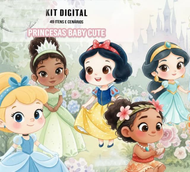 KIT DIGITAL PRINCESAS BABY 10
