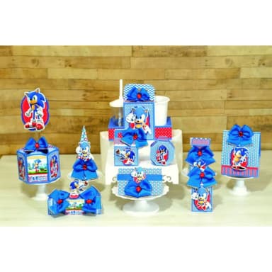 Kit 30 Lembrancinhas - Sonic