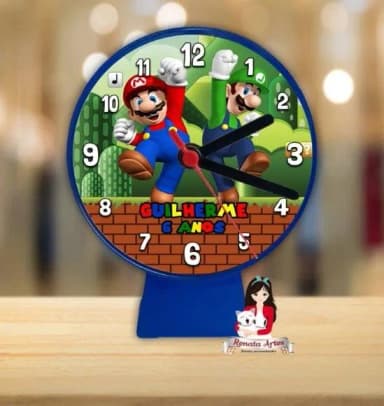 Relógio de Mesa Super Mario Bross
