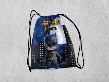 Mochilinha Personalizada para lembrancinhasdo Batman