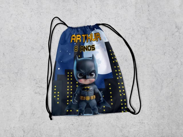 Mochilinha Personalizada para lembrancinhasdo Batman