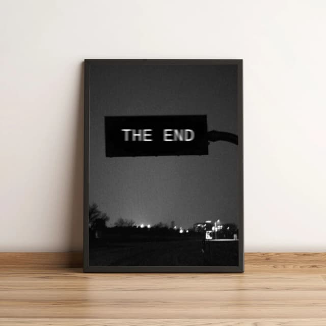 Quadro Placa The End 189