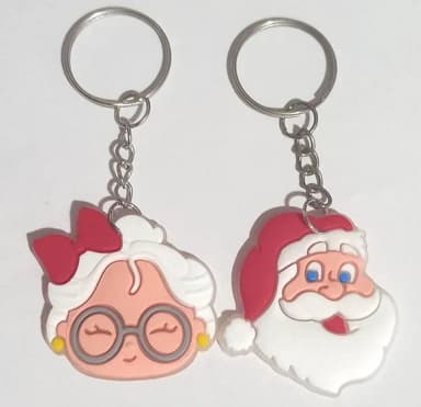 Chaveiro de Natal Emborrachados - 6 Unidades