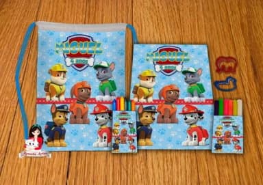 Kit Passatempo Personalizado na Mochila Patrulha Canina 3