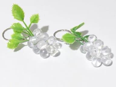 Chaveiros Cacho de Uva Acrílico Pacote com 10 Unidades