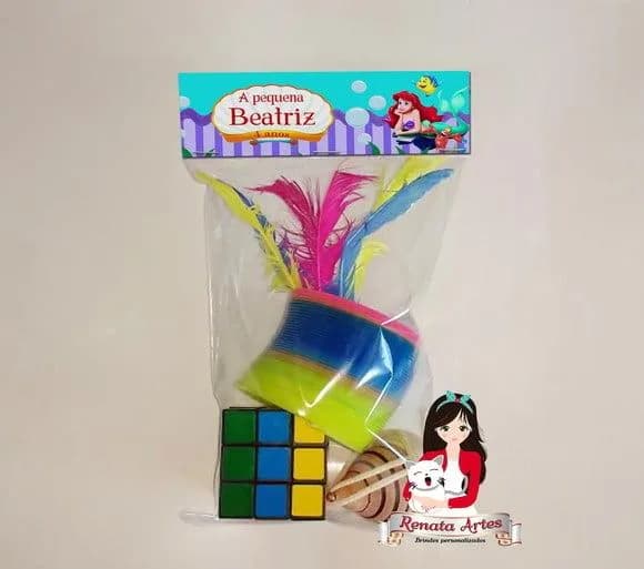 Kit Brinquedos Retrô Tema a Pequena Sereia Ariel