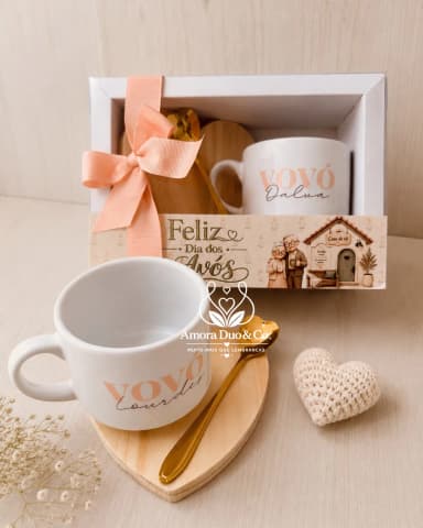 Kit Presente Dia dos Avós – UMA Xícara Personalizada