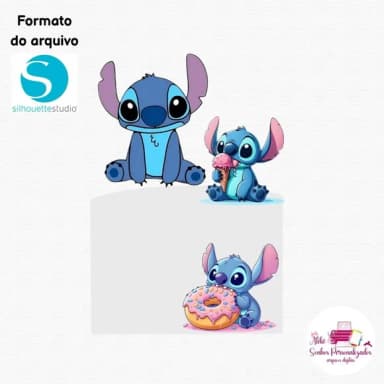 Arquivo Digital - Topo de Bolo Stitch